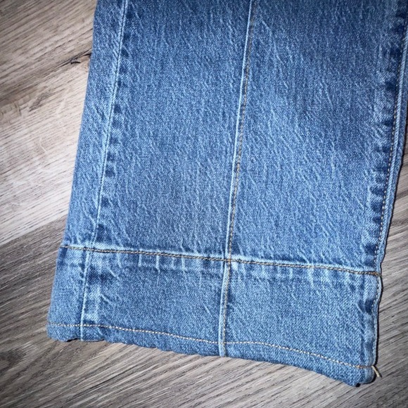 Habitual Blue Wide Leg High Rise Seam Front Denim Jeans Size 2/26 - Picture 3 of 8